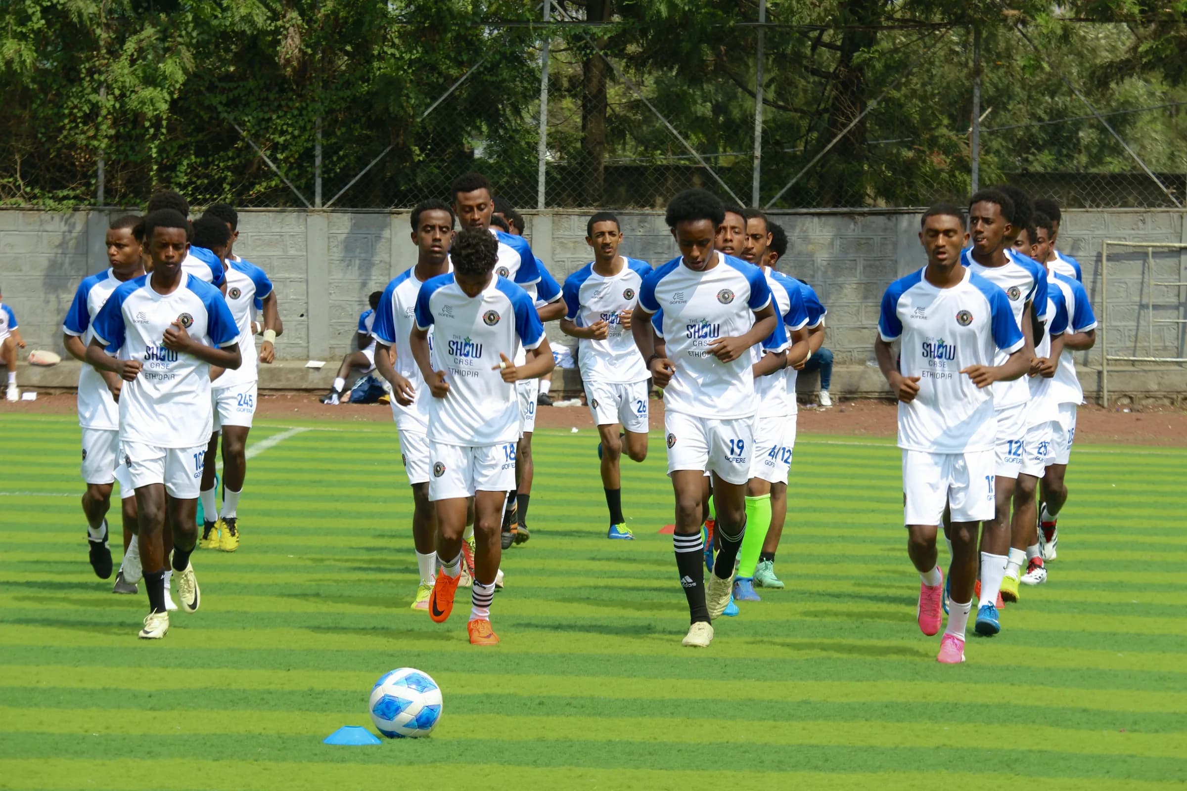 Training session at Sion Football Academy