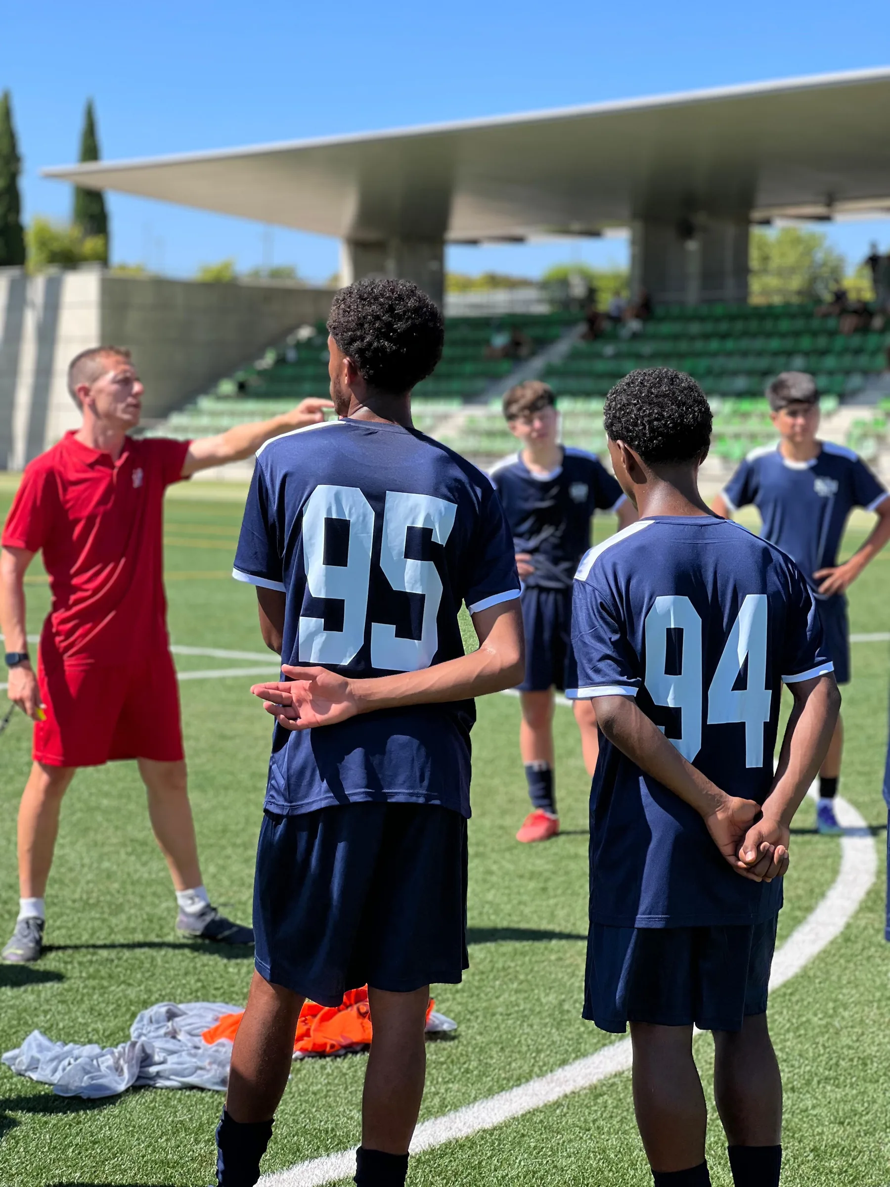 Training session at Sion Football Academy